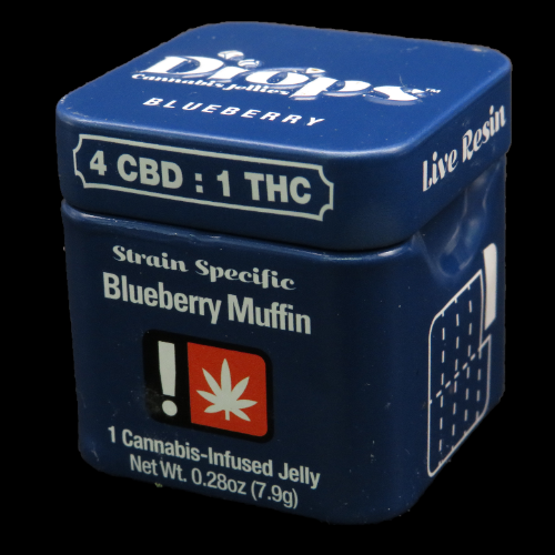 Drops - 100mg 1pc - Blueberry THC/CBD